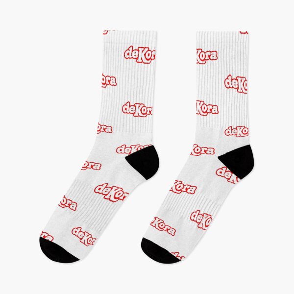 Item preview, DeKora Bold Retro Typography Red and White Logo designed and sold by jhofmank.