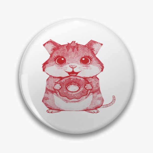 Item preview, Cute Hamster Holding Donut designed and sold by kinpirks.