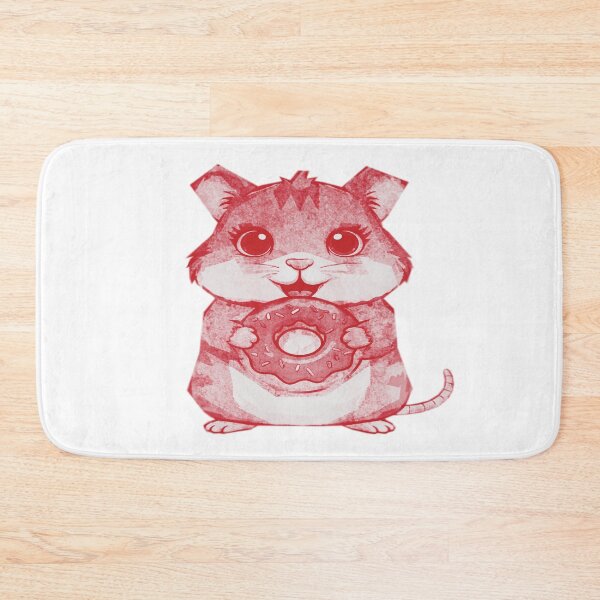 Item preview, Cute Hamster Holding Donut designed and sold by kinpirks.