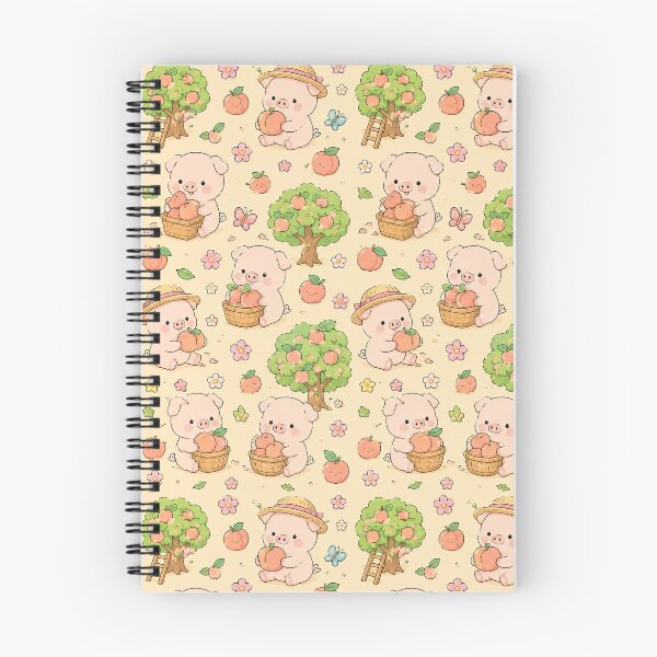 Item preview, Piggy Peach Orchard Pattern designed and sold by Soft Berry Studio.
