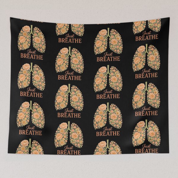 Item preview, Just Breathe Floral Lungs – Botanical Art (V.1) designed and sold by D-Islamic.