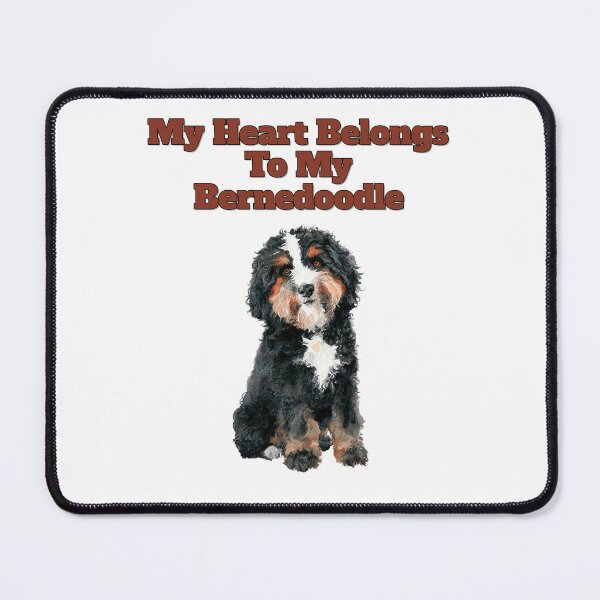 Item preview, My Heart Belongs To My Bernedoodle Watercolor Design designed and sold by NatureUnleashed.