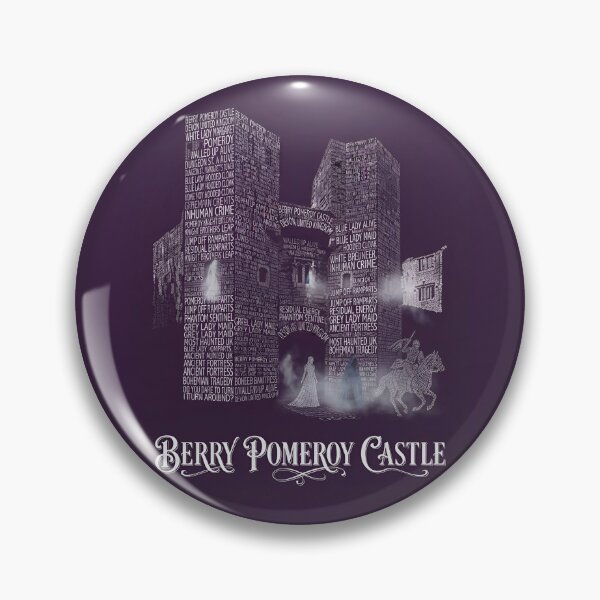 Item preview, Berry Pomeroy Castle Devon UK Haunted Ruins Typography Art designed and sold by naughty-raccoon.