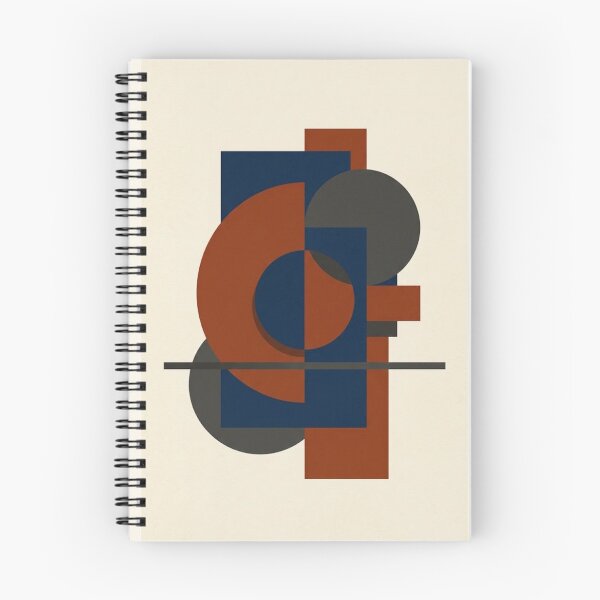 Item preview, Rust and Navy – Mid-Century Modern Geometric Abstraction designed and sold by Zaramodo.