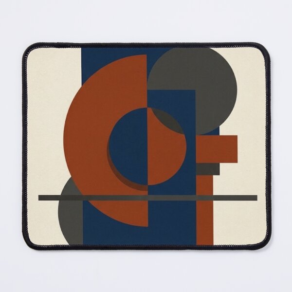 Item preview, Rust and Navy – Mid-Century Modern Geometric Abstraction designed and sold by Zaramodo.