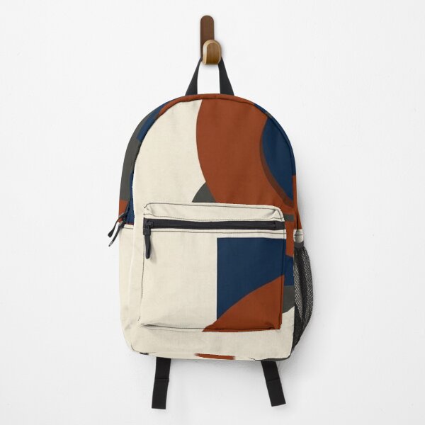 Item preview, Rust and Navy – Mid-Century Modern Geometric Abstraction designed and sold by Zaramodo.