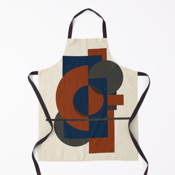 Item preview, Rust and Navy – Mid-Century Modern Geometric Abstraction designed and sold by Zaramodo.