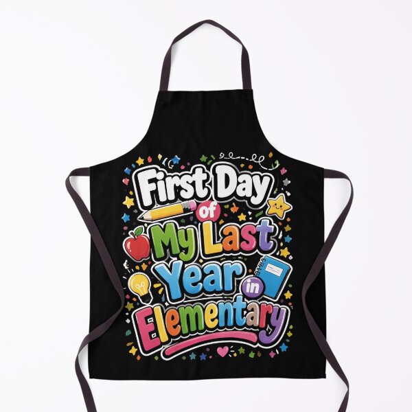 Item preview, First Day of My Last Year in Elementary 1 designed and sold by Positive&FunnyThings.