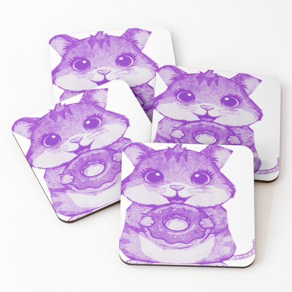 Item preview, Cute Hamster Holding Donut designed and sold by kinpirks.