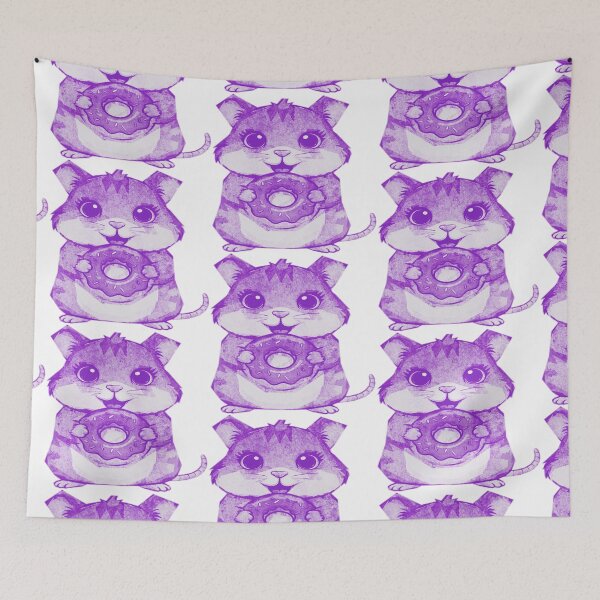Item preview, Cute Hamster Holding Donut designed and sold by kinpirks.