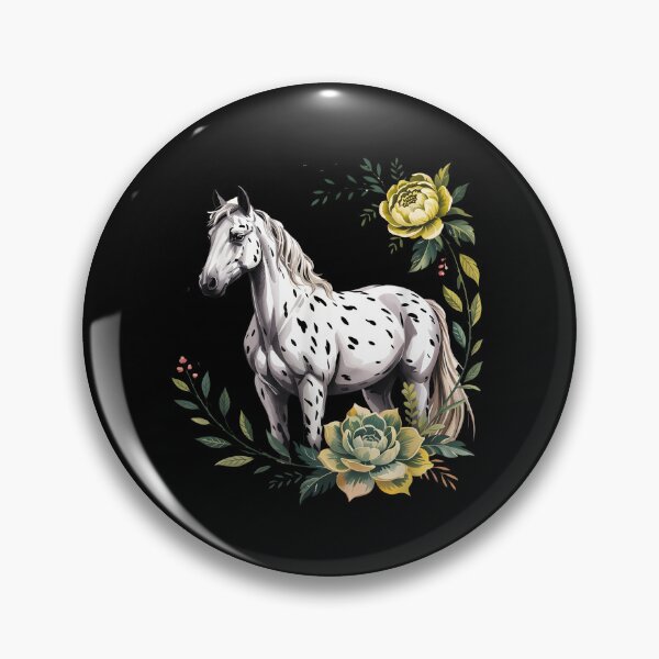 Item preview, Floral Spotted Horse designed and sold by Chubbyfunaka.