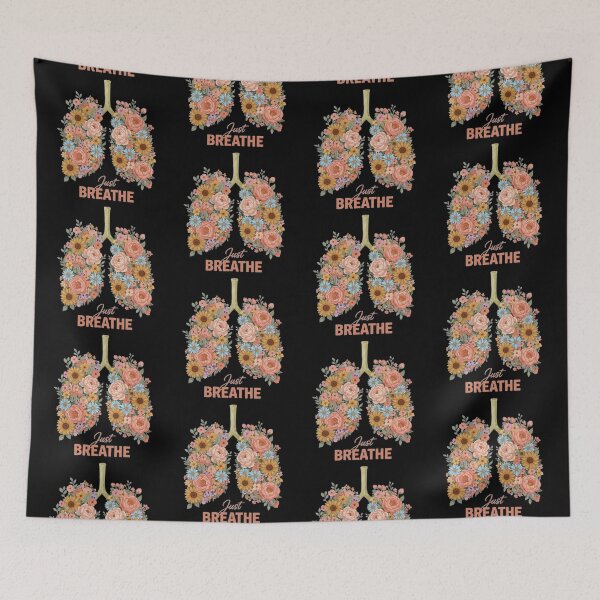Item preview, Just Breathe Floral Lungs – Botanical Art (V.3) designed and sold by D-Islamic.