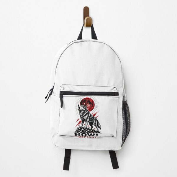 Item preview, Howl Defiant Wolf Red Moon Graphic designed and sold by Meemana.