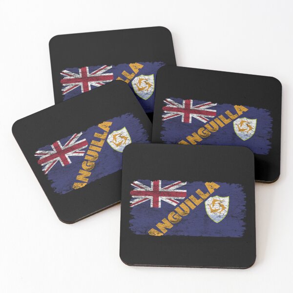 Item preview, Vintage Anguilla Flag Anguilla Pride Caribbean Heritage Crest Dolphins designed and sold by Flag Outfit.