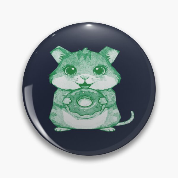 Item preview, Cute Hamster Holding Donut designed and sold by kinpirks.