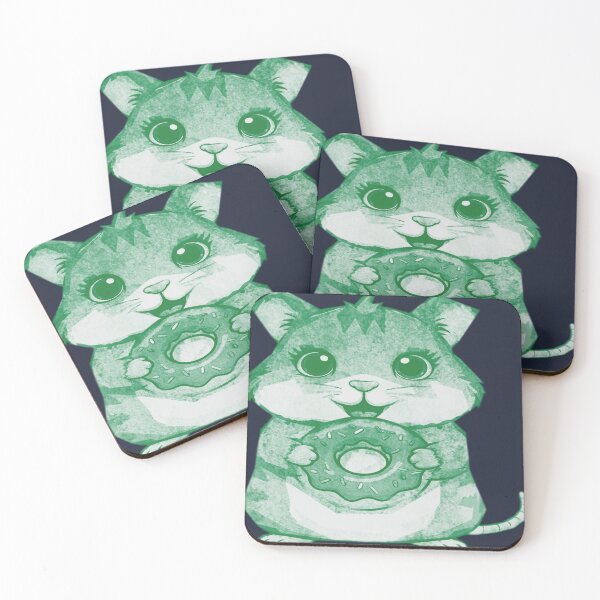 Item preview, Cute Hamster Holding Donut designed and sold by kinpirks.