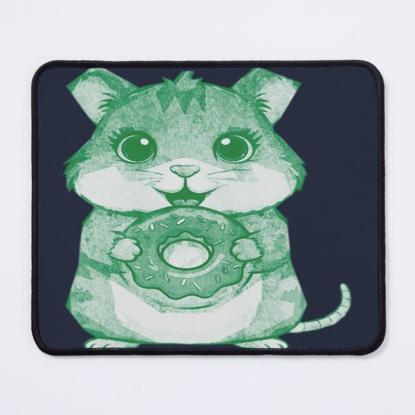 Item preview, Cute Hamster Holding Donut designed and sold by kinpirks.