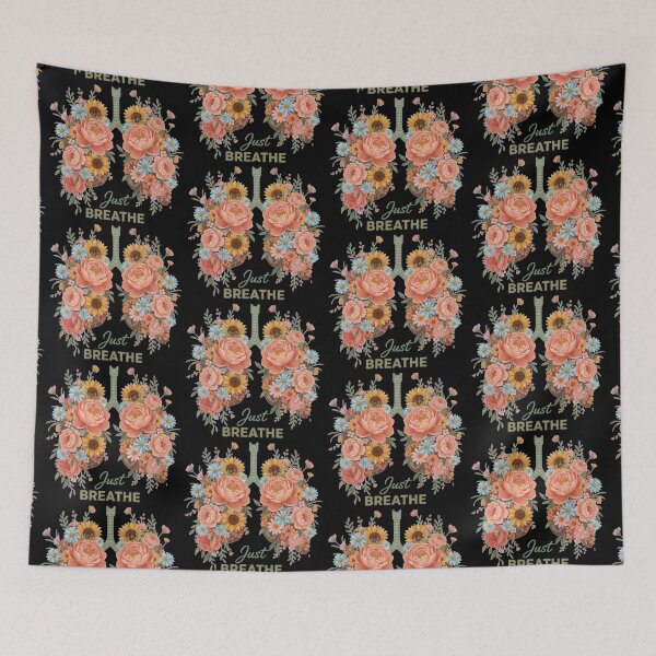 Item preview, Just Breathe Floral Lungs – Botanical Art (V.4) designed and sold by D-Islamic.