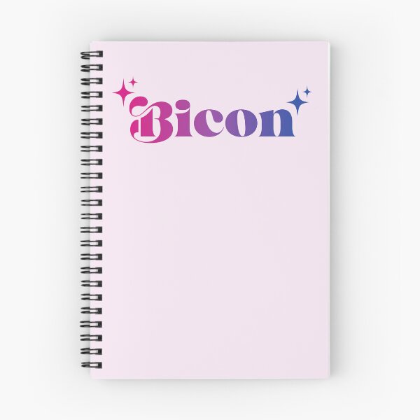Item preview, ‘Bicon’ bi icon typography art | bisexual pride  designed and sold by QuillPrints.