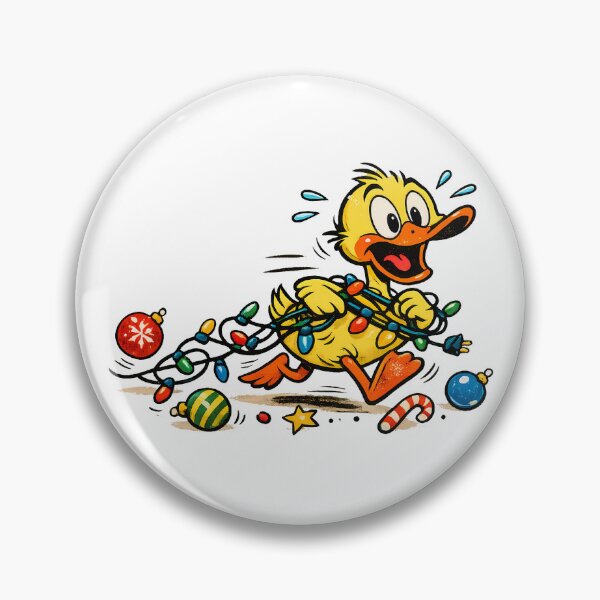 Item preview, Christmas Humor Chaotic Duck Garland Funny Vintage Gift designed and sold by Artycom.