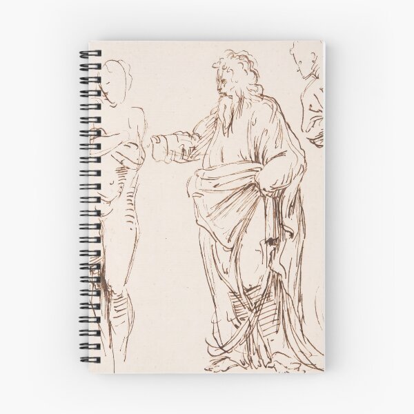Item preview, Renaissance Figure Studies in Brown Ink designed and sold by artofuniverse.