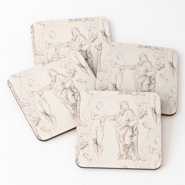 Item preview, Renaissance Figure Studies in Brown Ink designed and sold by artofuniverse.