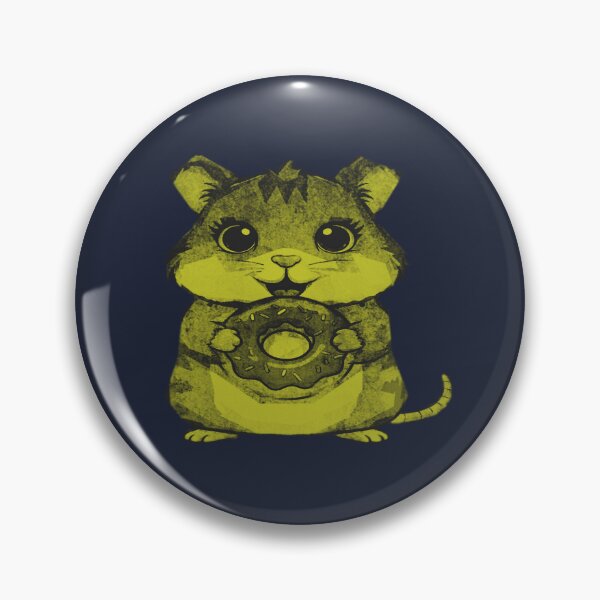 Item preview, Cute Hamster Holding Donut designed and sold by kinpirks.