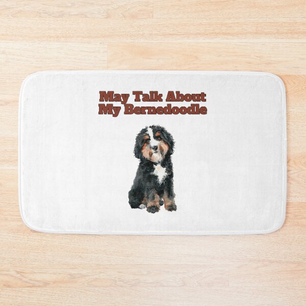 Item preview, Warning May Talk About My Bernedoodle Watercolor Design designed and sold by NatureUnleashed.