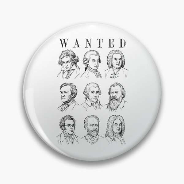 Item preview, Classical Music Composers Wanted Vintage Orchestra Musician designed and sold by GrandeDuc.