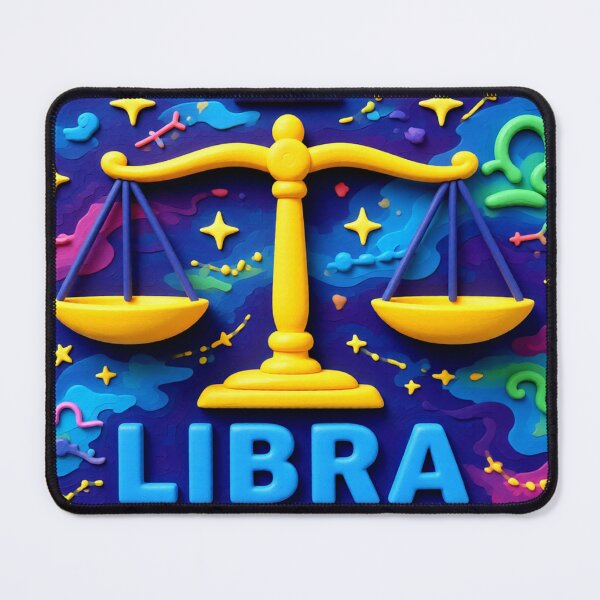 Item preview, libra C typographic zodiac abstract colorful zodiac typographic design designed and sold by SmashingDeals.