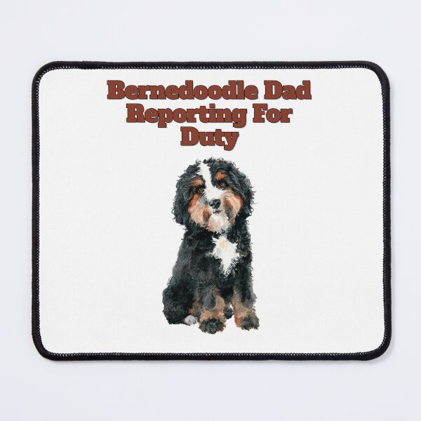Item preview, Official Bernedoodle Dad Watercolor Dog Design designed and sold by NatureUnleashed.