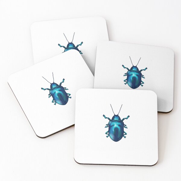 Item preview, Blue Milkweed Beetle  designed and sold by cicadashoppe.
