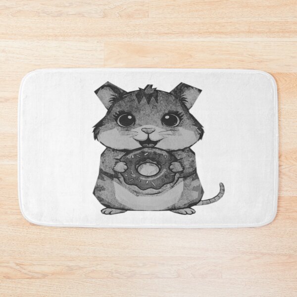 Item preview, Cute Hamster Holding Donut designed and sold by kinpirks.