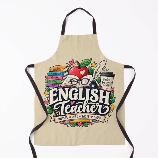 Aperçu de l'œuvre Cadeau de rentrée pour professeur d'anglais : style littérature pour la classe créée et vendue par Corvoria.