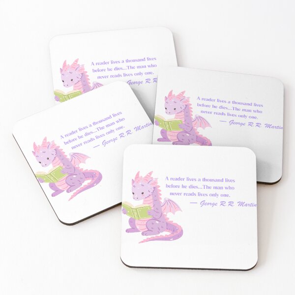 Item preview, George R.R. Martin Book Lover Quote  designed and sold by AnimaliaStar.