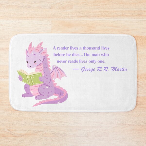 Item preview, George R.R. Martin Book Lover Quote  designed and sold by AnimaliaStar.