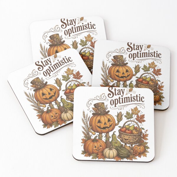 Item preview, Adorable and Autumn Pumpkin Festival - 'Stay Optimistic' Design designed and sold by BriSher.