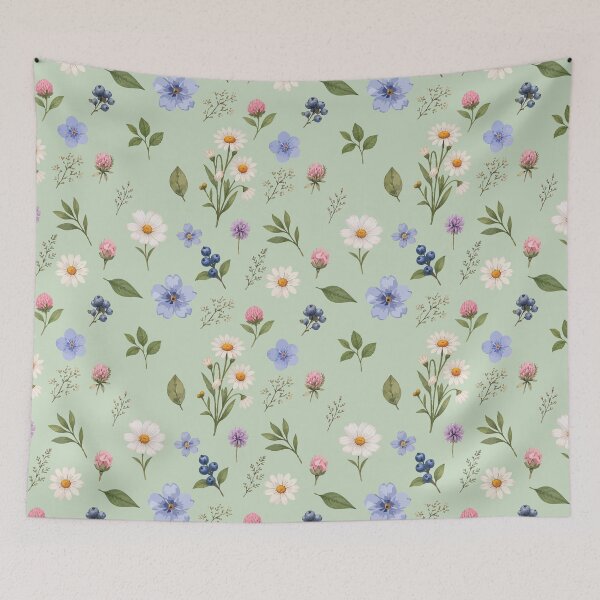 Item preview, Wildflower Meadow Botanical Pattern – Vintage Floral 2 designed and sold by SimplePoDesign.