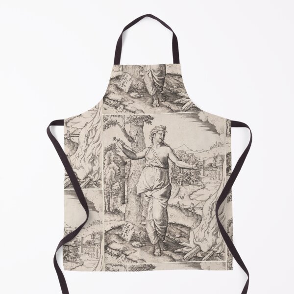 Item preview, Woman With Sword Before Funeral Pyre designed and sold by artofuniverse.