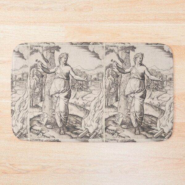Item preview, Woman With Sword Before Funeral Pyre designed and sold by artofuniverse.