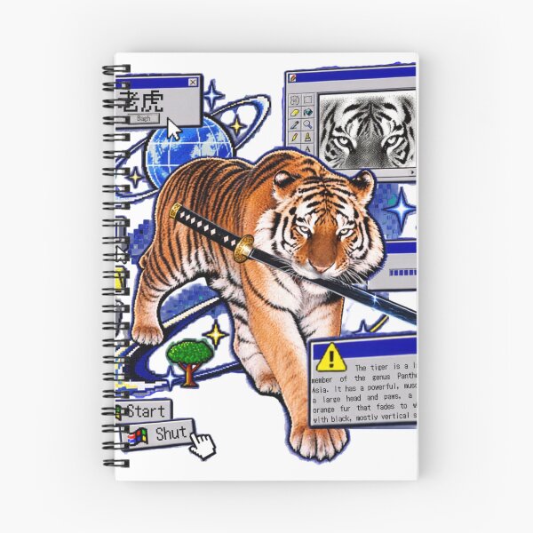 Item preview, Cyber Tiger Retro Computer | Y2K | designed and sold by nishanttambadi.