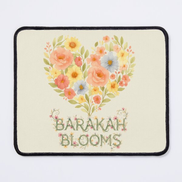 Item preview, Barakah Blooms – Floral Heart Islamic Botanical Art designed and sold by D-Islamic.