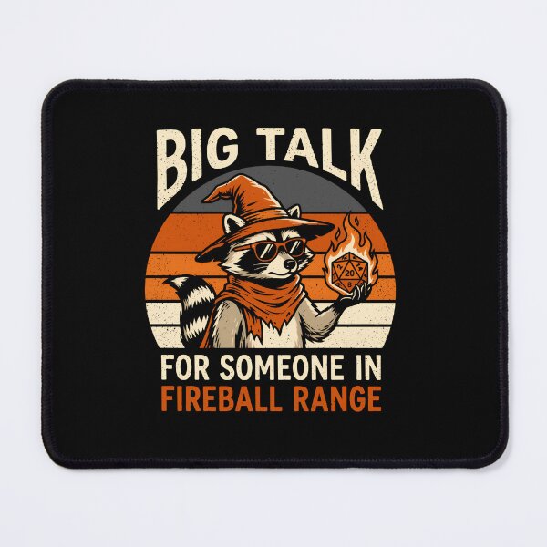 Item preview, Big Talk Fireball Range Raccoon Wizard designed and sold by LASTIQUE-dd.