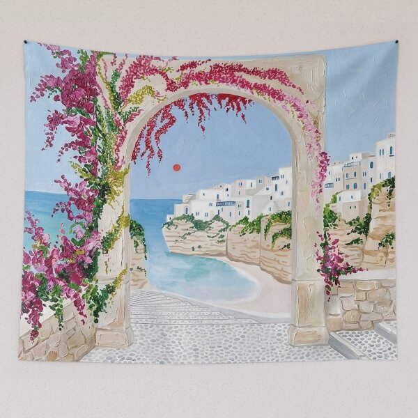 Item preview, Puglia Acrylic Print |  Italy Travel Poster |  Italian designed and sold by POSTERIOCREW.