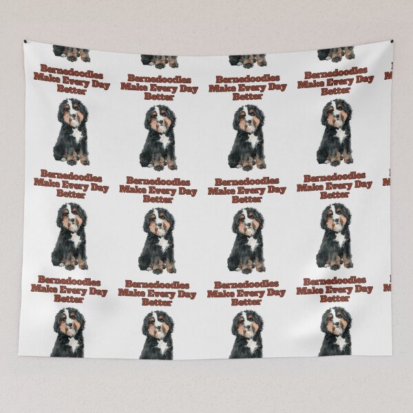 Item preview, Bernedoodles Make Every Day Better Watercolor Design designed and sold by NatureUnleashed.