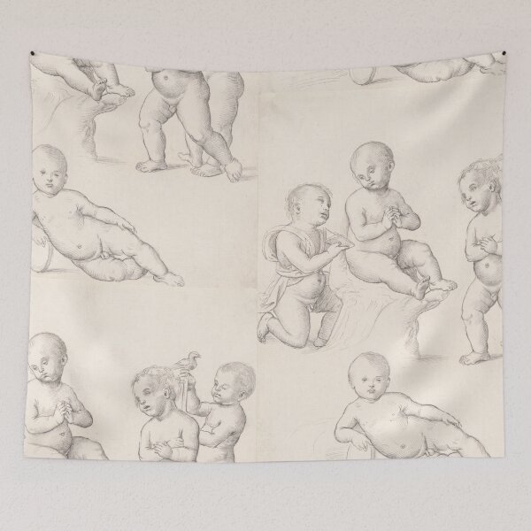 Item preview, Renaissance Studies of Infant Cherubs designed and sold by artofuniverse.