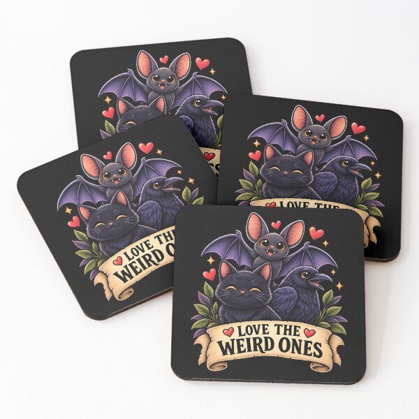 Item preview, Love The Misunderstood Bat Raven Cat Snake Spider Moth Frog designed and sold by DarkRelicStudio.