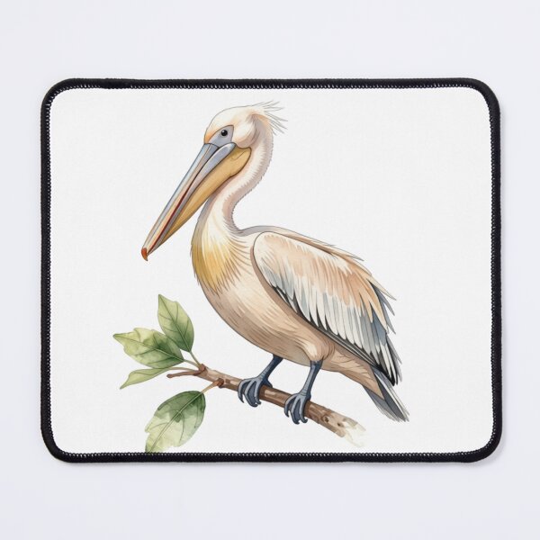 Item preview, Pelican Watercolor Illustration | Elegant Pelican Bird Nature Artwork designed and sold by Rood Art Studio.