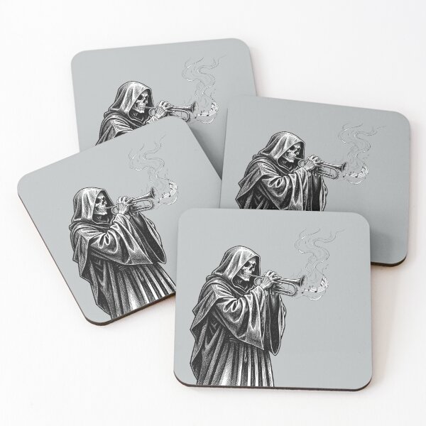 Item preview, The Grim Reaper playing the trumpet designed and sold by MagelliShop.