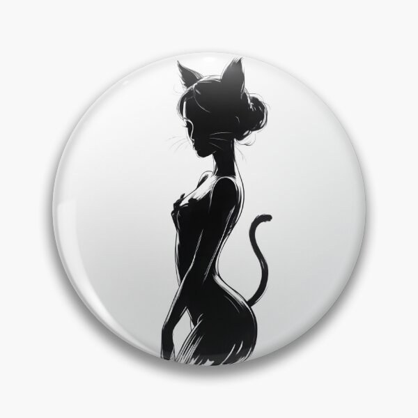 Item preview, Lady Cat — Monochrome Minimalism designed and sold by ErgTime.